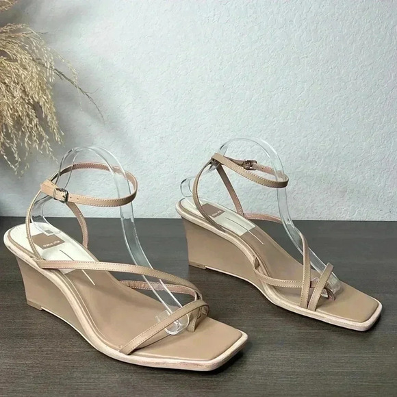 DOLCE VITA GEMINI WEDGES CAFE LEATHER - Picture 8 of 12